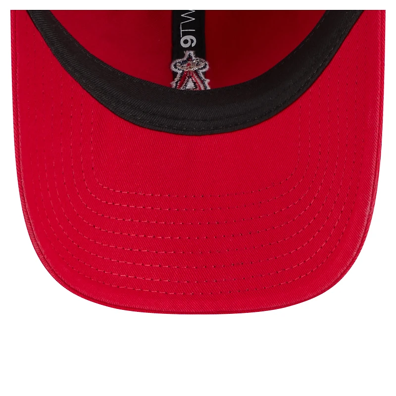 Women's New Era  Red Los Angeles Angels Preppy Team 9TWENTY Adjustable Hat