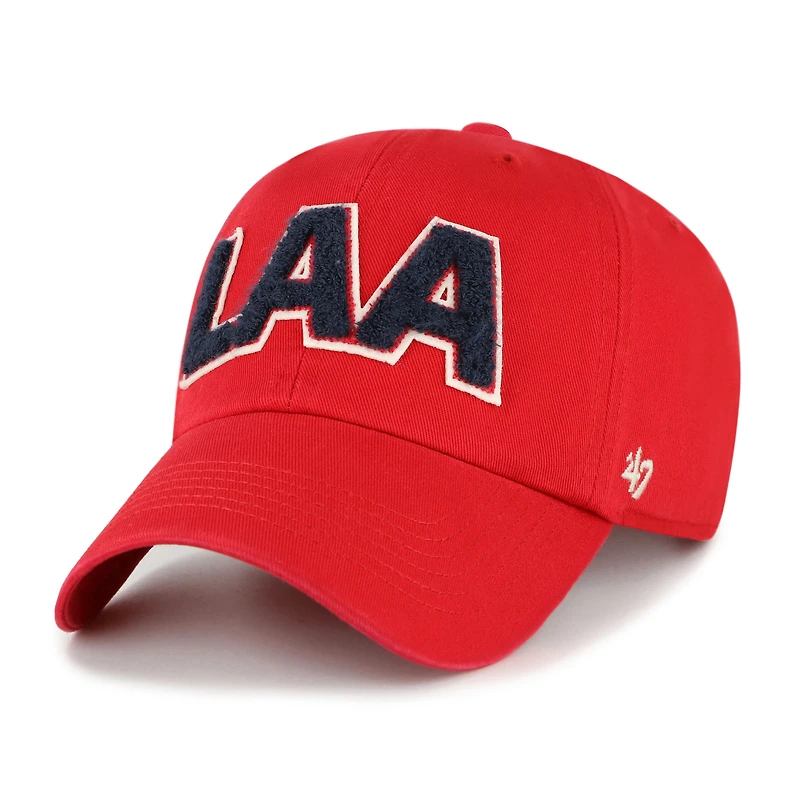 Casquette ajustable Zoey Clean Up rouge '47 des Los Angeles Angels pour femme