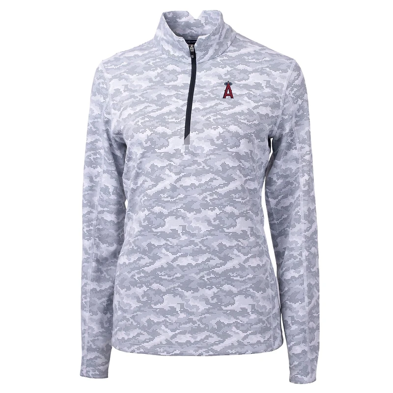 Pull-over extensible à imprimé camouflage Traverse pour femme, couleur anthracite, Cutter & Buck, Los Angeles Angels