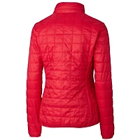 Doudoune zippée intégrale Cutter & Buck rouge Los Angeles Angels Rainier PrimaLoft Eco pour femme