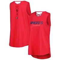Débardeur tri-mélange DKNY Sport rouge Los Angeles Angels Claire Fashion pour femmes