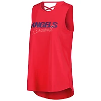 Débardeur tri-mélange DKNY Sport rouge Los Angeles Angels Claire Fashion pour femmes