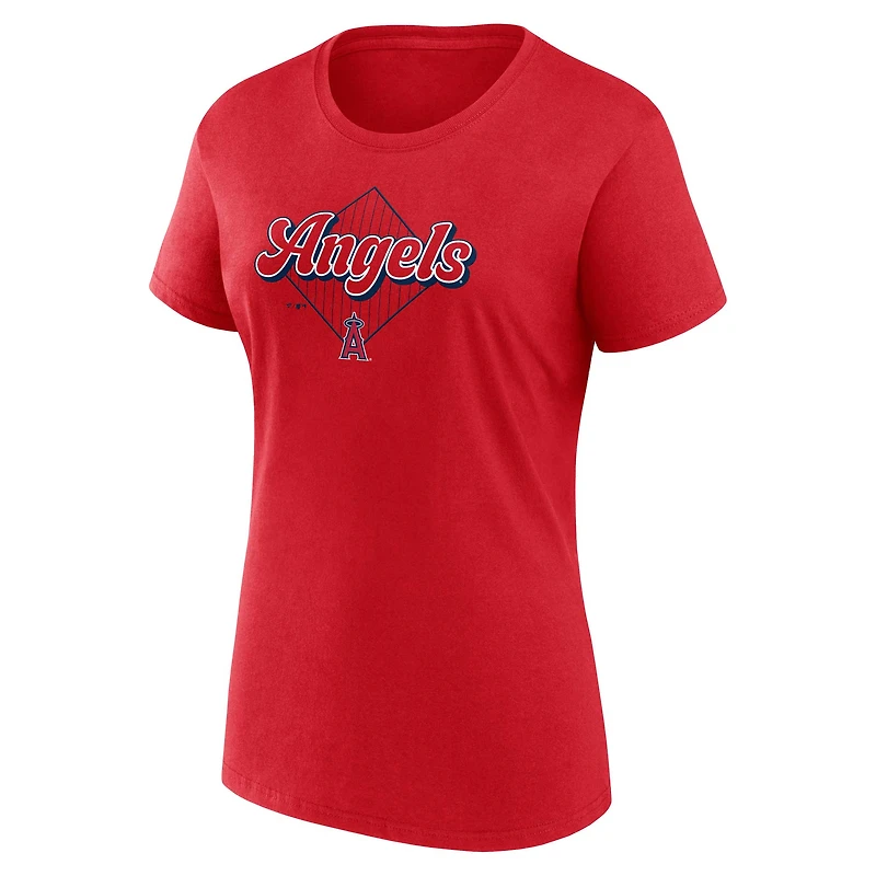 Women's Fanatics Navy/Red Los Angeles Angels T-Shirt Combo Pack