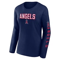 Women's Fanatics Navy/Red Los Angeles Angels T-Shirt Combo Pack