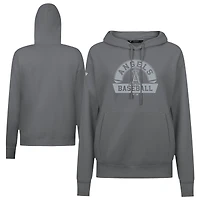 Sweat à capuche blanc Levelwear pour femme avec motif arche des Los Angeles Angels Adorn Banner