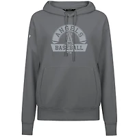 Women's Levelwear White Los Angeles Angels Adorn Banner Arch Pullover Hoodie