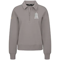 Pull à fermeture éclair quart de tour Canmore gris pour femme Levelwear des Los Angeles Angels