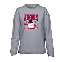 Sweat-shirt inaugural Fiona des Los Angeles Angels pour femme de Levelwear, gris