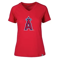 T-shirt col V Ariya rouge des Los Angeles Angels pour femme Levelwear