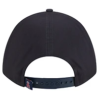 Casquette ajustable New Era bleu marine Los Angeles Angels Metallic A-Frame 9FORTY pour femme