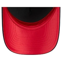 Casquette ajustable New Era bleu marine Los Angeles Angels Metallic A-Frame 9FORTY pour femme