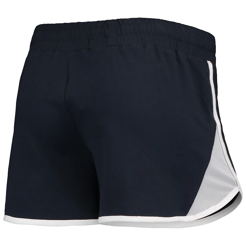 Short en tissu éponge stretch Los Angeles Angels New Era bleu marine pour femme