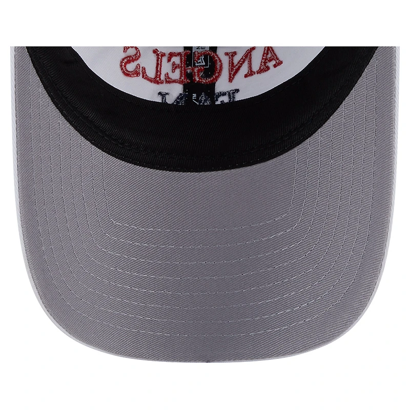 Casquette New Era blanche 9TWENTY pour supporter des Los Angeles Angels