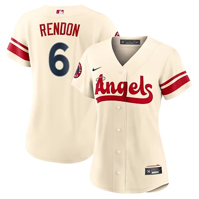 Maillot de joueur réplique Nike Anthony Rendon crème des Los Angeles Angels City Connect pour femme