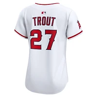 Maillot Nike Mike Trout blanc Los Angeles Angels domicile en édition limitée pour femme