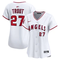 Maillot Nike Mike Trout blanc Los Angeles Angels domicile en édition limitée pour femme