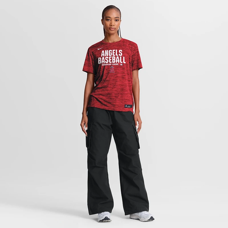 T-shirt Nike Velocity Dri-FIT Authentic Collection pour femmes, rouge
