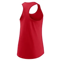 Débardeur court Nike rouge à dos nageur pour femme avec logo Los Angeles Angels
