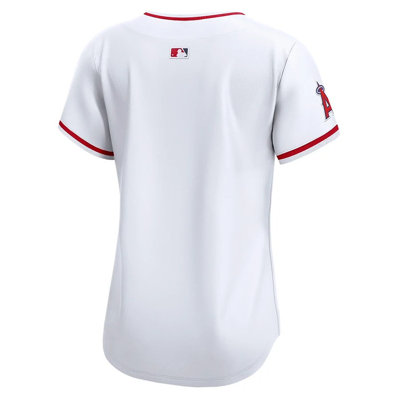 Maillot Nike Los Angeles Angels Domicile Limited Blanc pour Femme