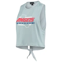 Débardeur à nouer torsadé dos ouvert The Wild Collective Los Angeles Angels bleu clair pour femme