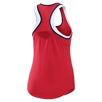 WEAR by Erin Andrews Débardeur rouge à dos nageur color block Los Angeles Angels pour femmes