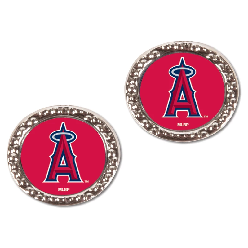 Boucles d'oreilles rondes WinCraft Los Angeles Angels pour femmes