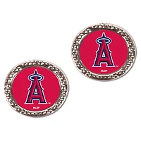Boucles d'oreilles rondes WinCraft Los Angeles Angels pour femmes