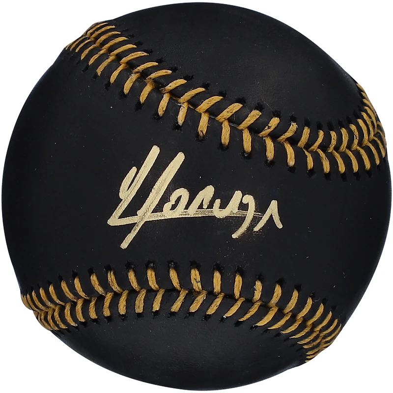 Yoán Moncada Los Angeles Angels Autographed Black Leather Baseball 