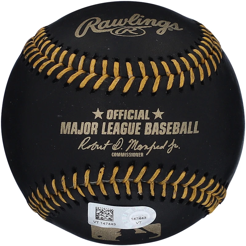Yoán Moncada Los Angeles Angels Autographed Black Leather Baseball