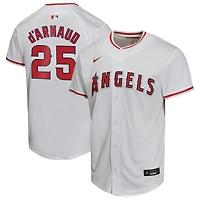 Maillot de joueur à domicile Nike Travis d'Arnaud blanc Los Angeles Angels pour jeunes