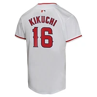 Maillot de joueur à domicile Nike Yusei Kikuchi blanc des Los Angeles Angels pour jeunes