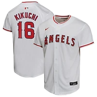 Maillot de joueur à domicile Nike Yusei Kikuchi blanc des Los Angeles Angels pour jeunes
