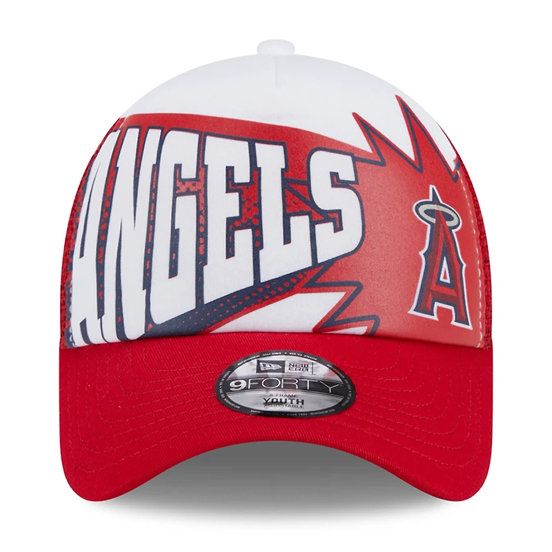 Casquette réglable rouge Los Angeles Angels Boom 9FORTY pour jeune New Era