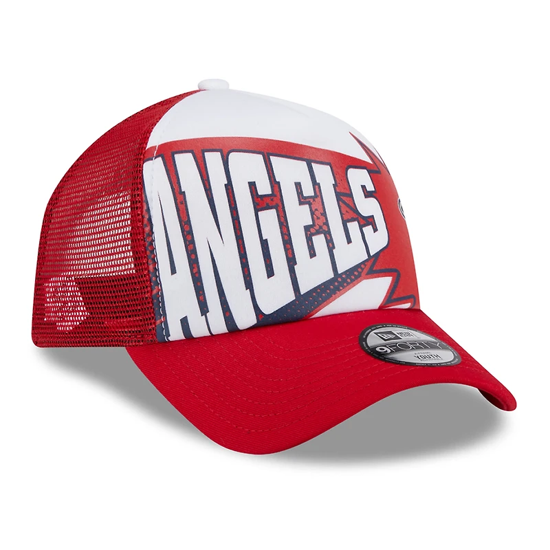 Casquette réglable rouge Los Angeles Angels Boom 9FORTY pour jeune New Era
