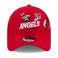 Casquette ajustable New Era rouge Los Angeles Angels Looney Tunes A-Frame 9FORTY pour jeunes