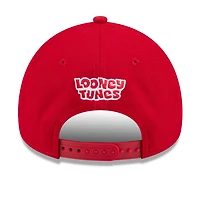 Youth New Era Red Los Angeles Angels Looney Tunes A-Frame 9FORTY Adjustable Hat