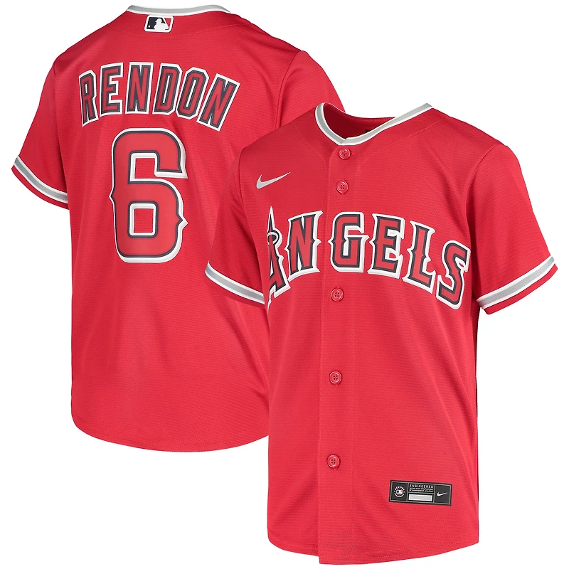 Maillot Los Angeles Angels Nike Anthony Rendon Alternate Replica Player pour Jeunes Rouge