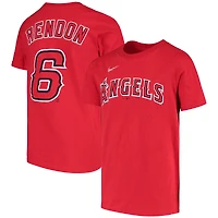 T-shirt rouge avec nom et numéro des Los Angeles Angels Nike Anthony Rendon pour jeune