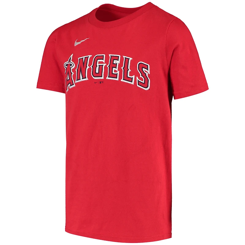 T-shirt rouge avec nom et numéro des Los Angeles Angels Nike Anthony Rendon pour jeune