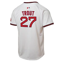 Maillot Nike Mike Trout blanc pour jeune joueur des Los Angeles Angels, édition limitée, Alternate 2