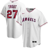 Maillot de joueur réplique alternatif des Los Angeles Angels Nike Mike Trout blanc pour jeune