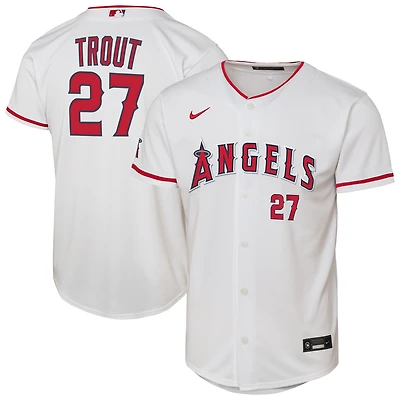 Youth Nike Mike Trout White Los Angeles Angels Home Stadium Player Jersey