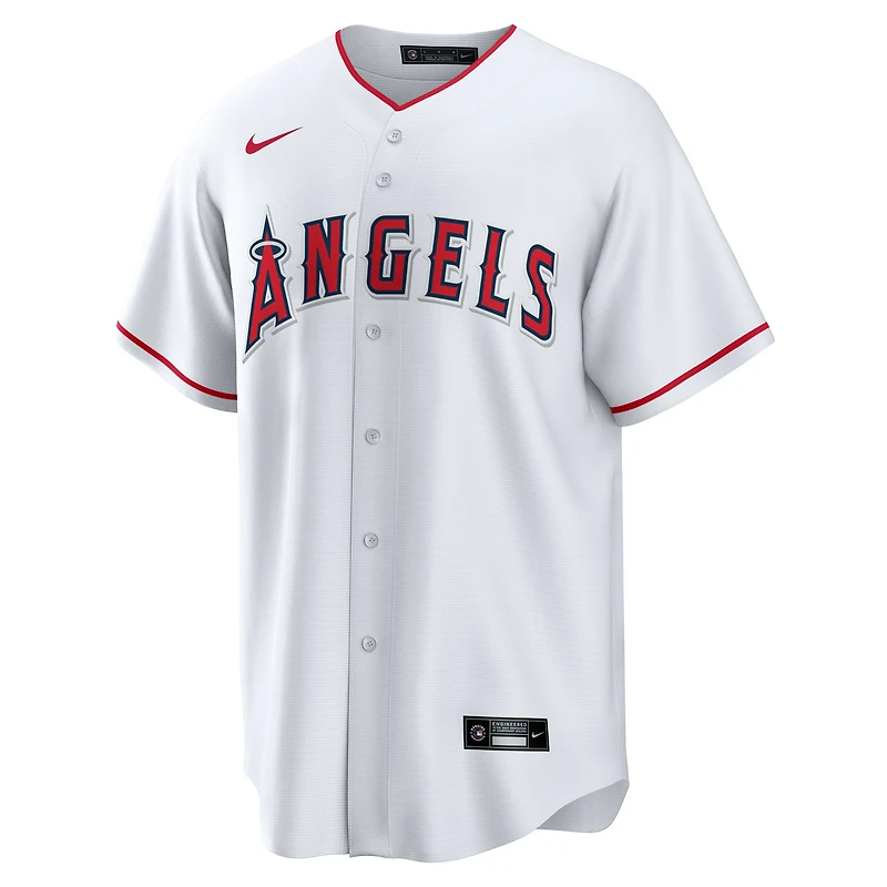 Maillot Nike Zach Neto blanc pour jeunes des Los Angeles Angels à domicile