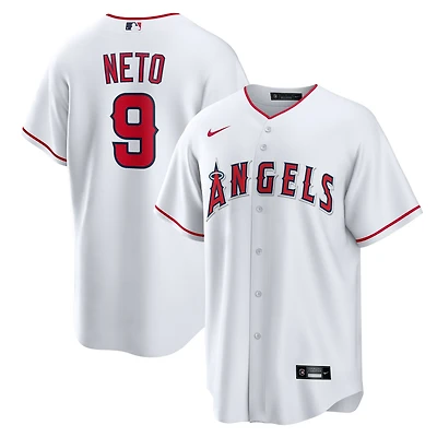 Maillot Nike Zach Neto blanc pour jeunes des Los Angeles Angels à domicile