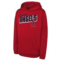 Sweat à capuche Cyber ​​Punk rouge pour jeunes Los Angeles Angels