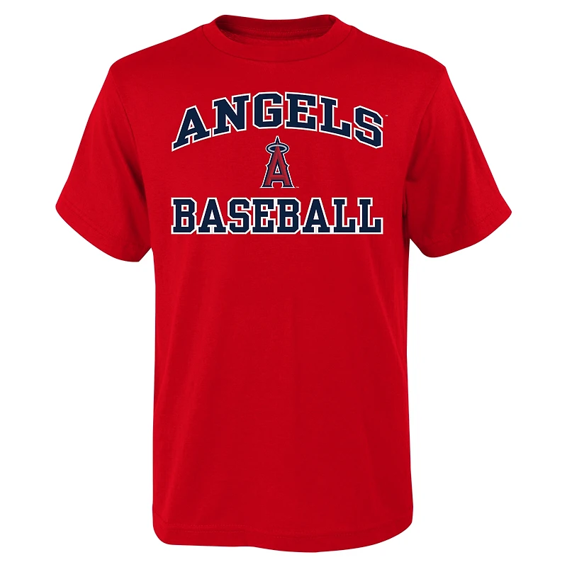 T-shirt rouge Heart & Soul des Angels de Los Angeles pour jeunes