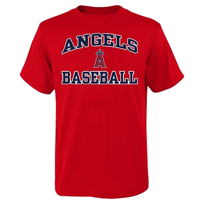 T-shirt rouge Heart & Soul des Angels de Los Angeles pour jeunes