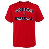 T-shirt rouge Heart & Soul des Angels de Los Angeles pour jeunes