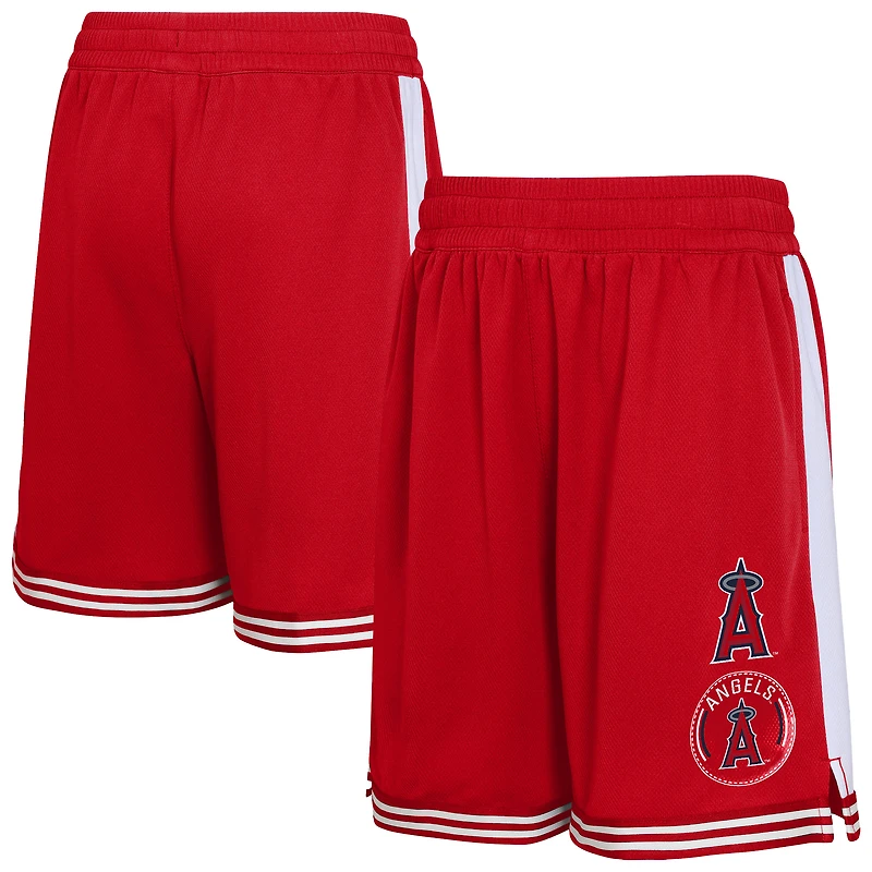 Youth  Red Los Angeles Angels Infielder Shorts