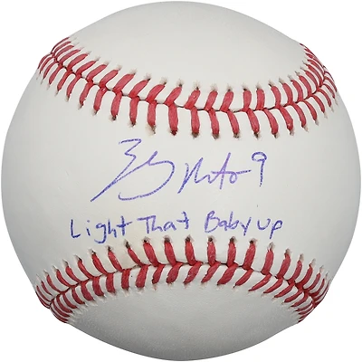 Zach Neto Los Angeles Angels Autographed Baseball with "Light That Baby Up!" Inscription